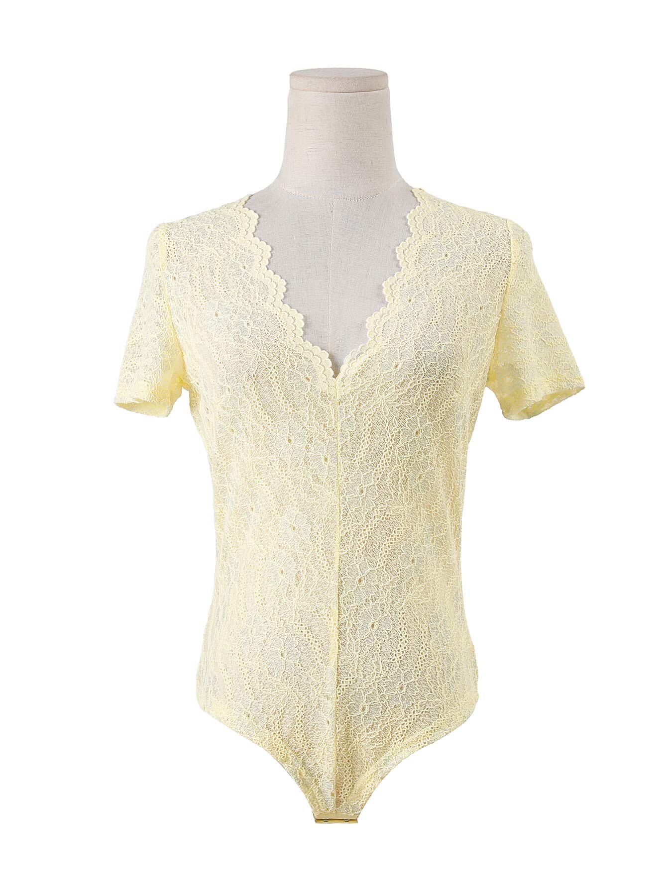 Grossista By Swan - Body in pizzo a maniche corte