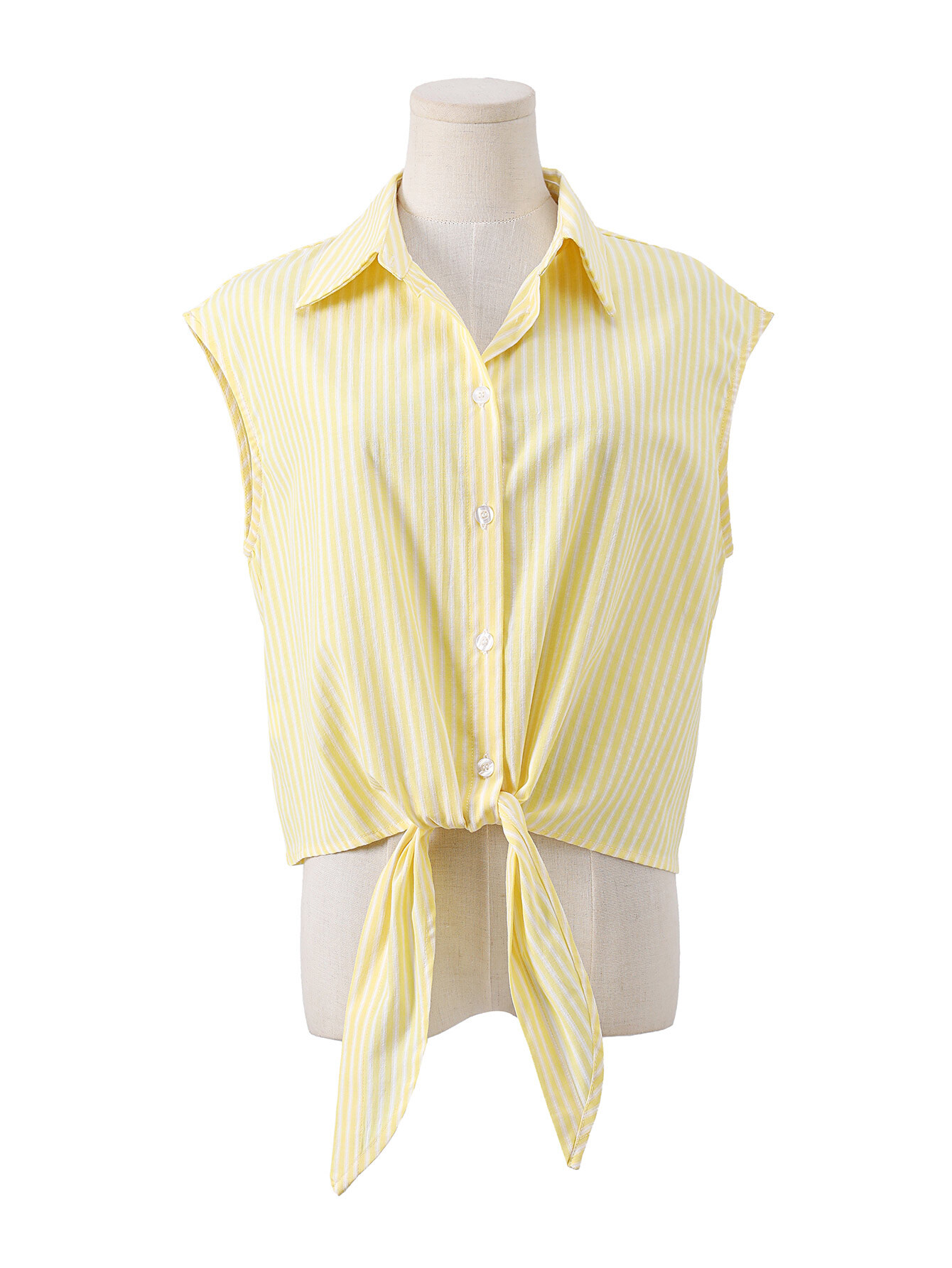 Grossista By Swan - Camicie a righe con nodo frontale