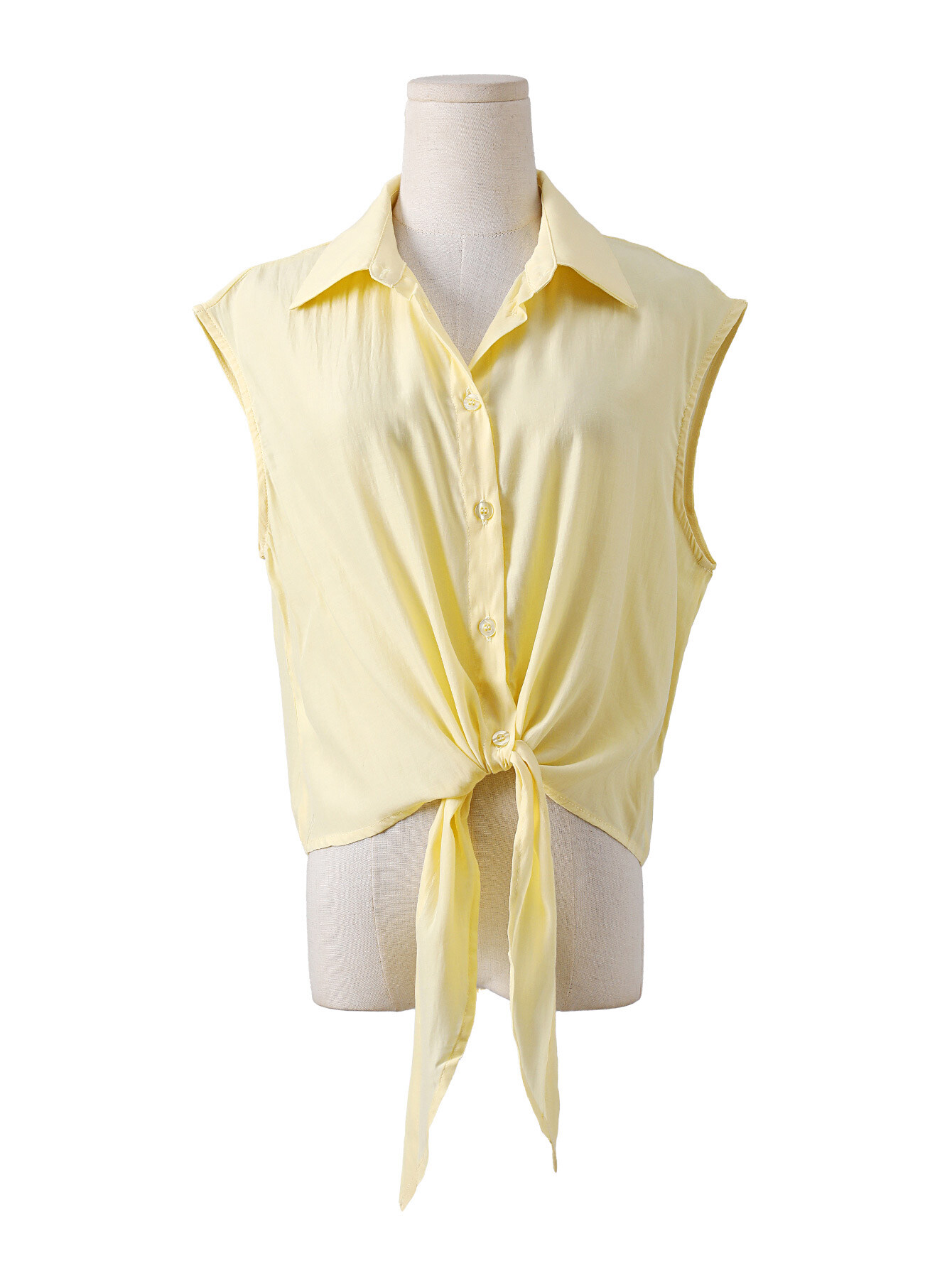 Wholesaler By Swan - Front tie shirt