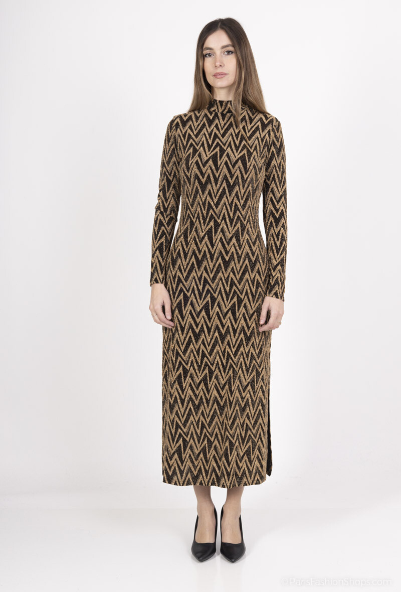 Wholesaler By Swan - Printed lurex dress