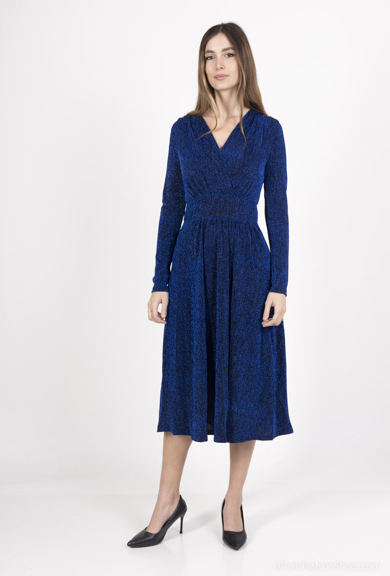 Wholesaler By Swan - Printed lurex dress