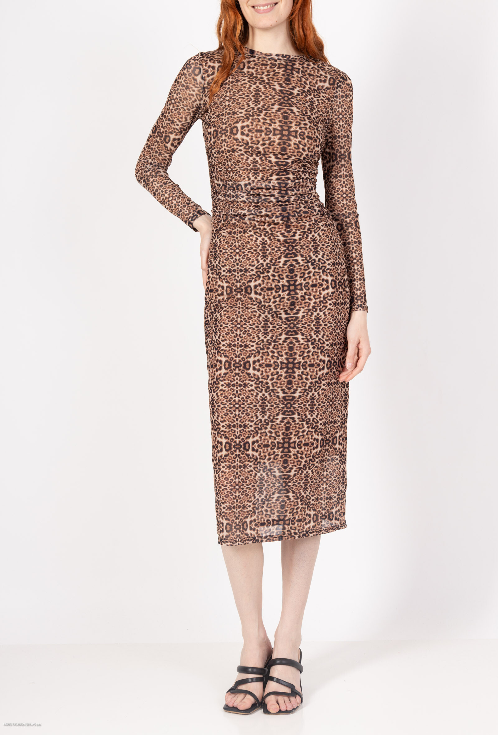 Wholesaler By Swan - Leopard mesh dress