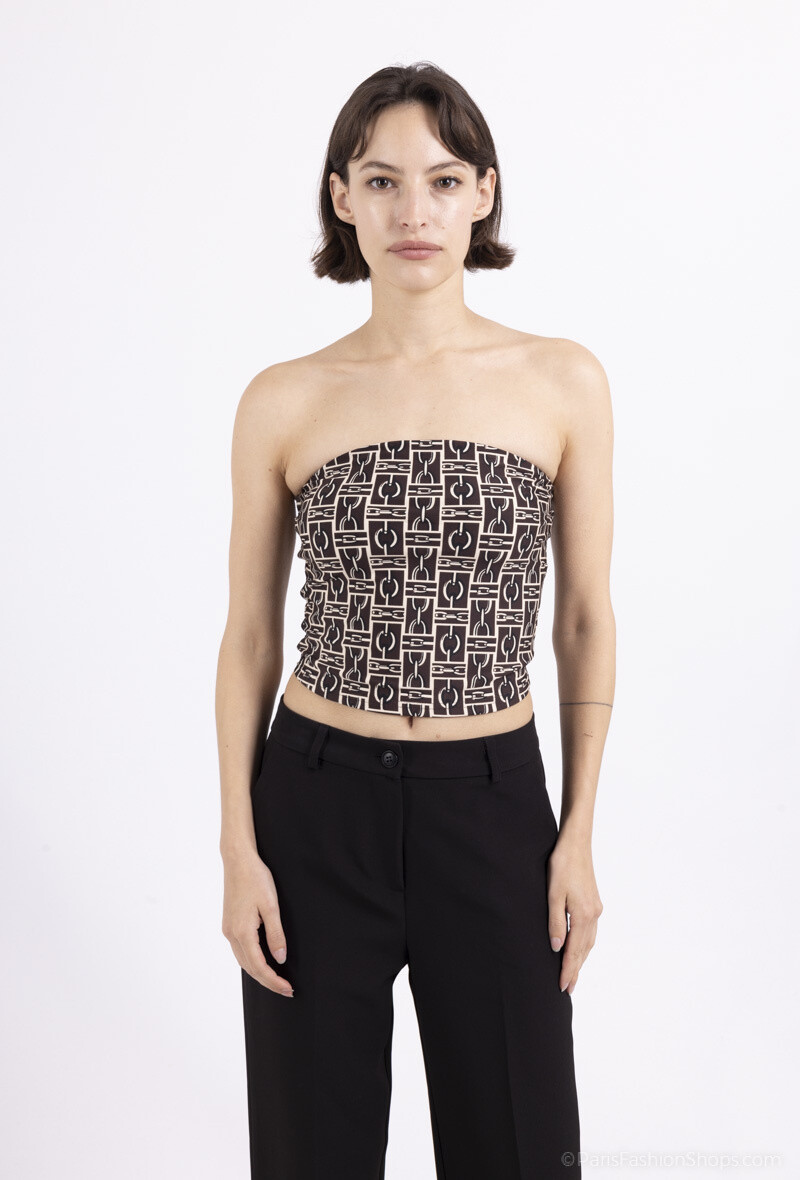 Wholesaler By Swan - Printed crop top