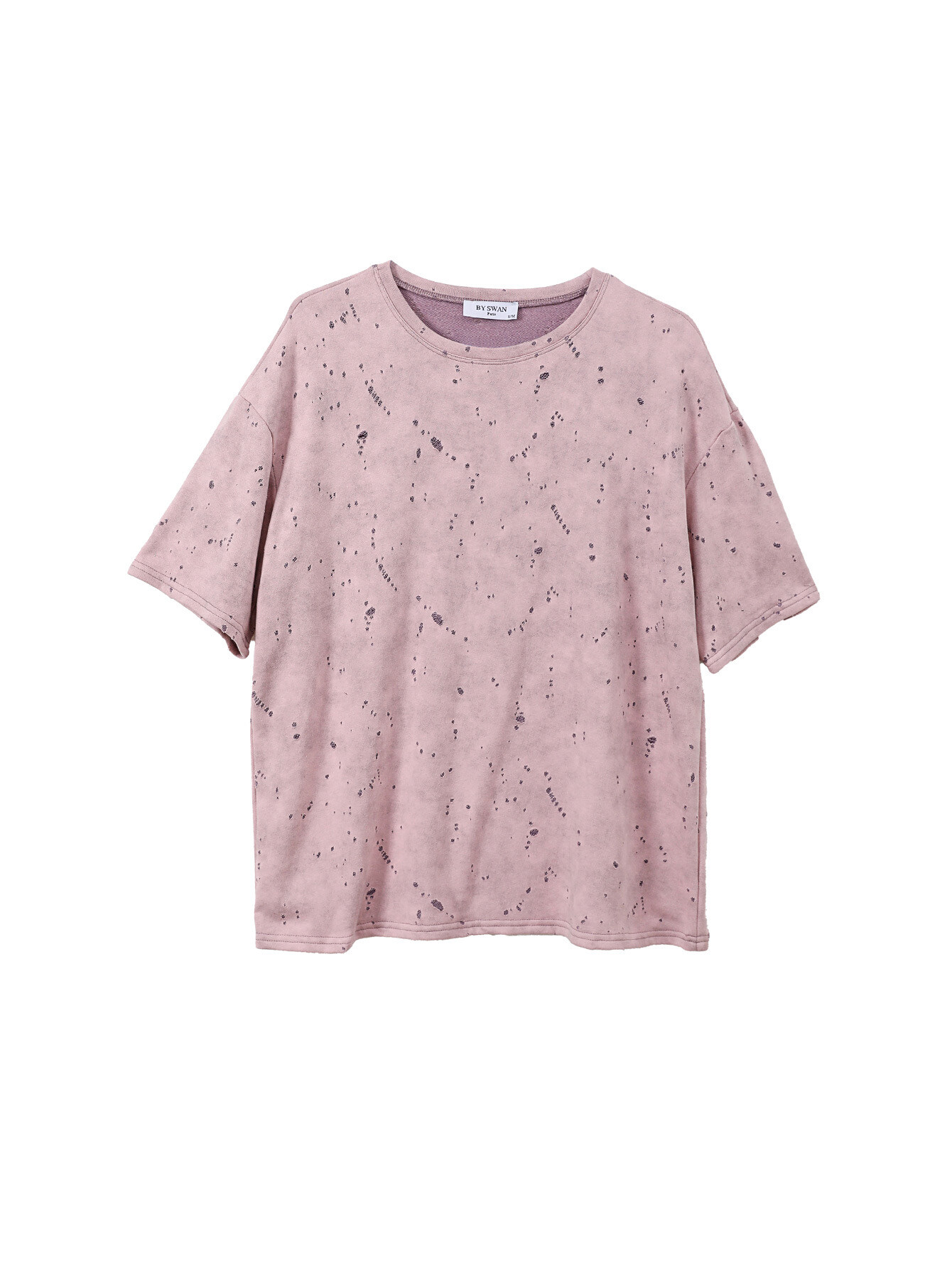 Großhändler By Swan - Oversize T-Shirt aus dickem Baumwollstoff