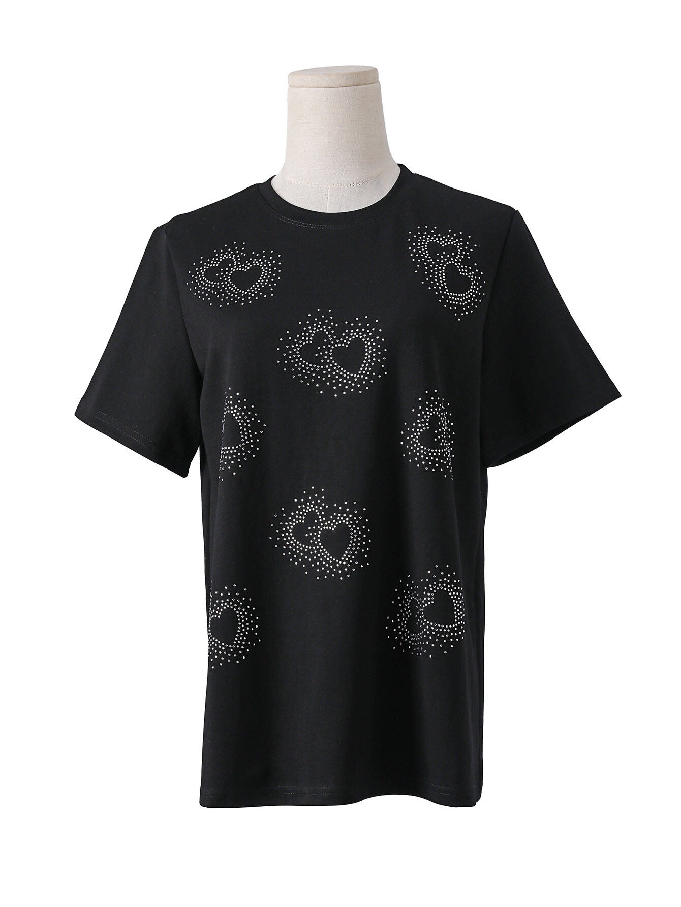 Mayorista By Swan - Camiseta con corazón de strass