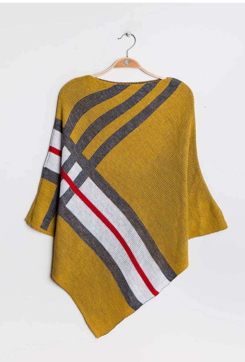 Wholesaler C'Belle - Check poncho