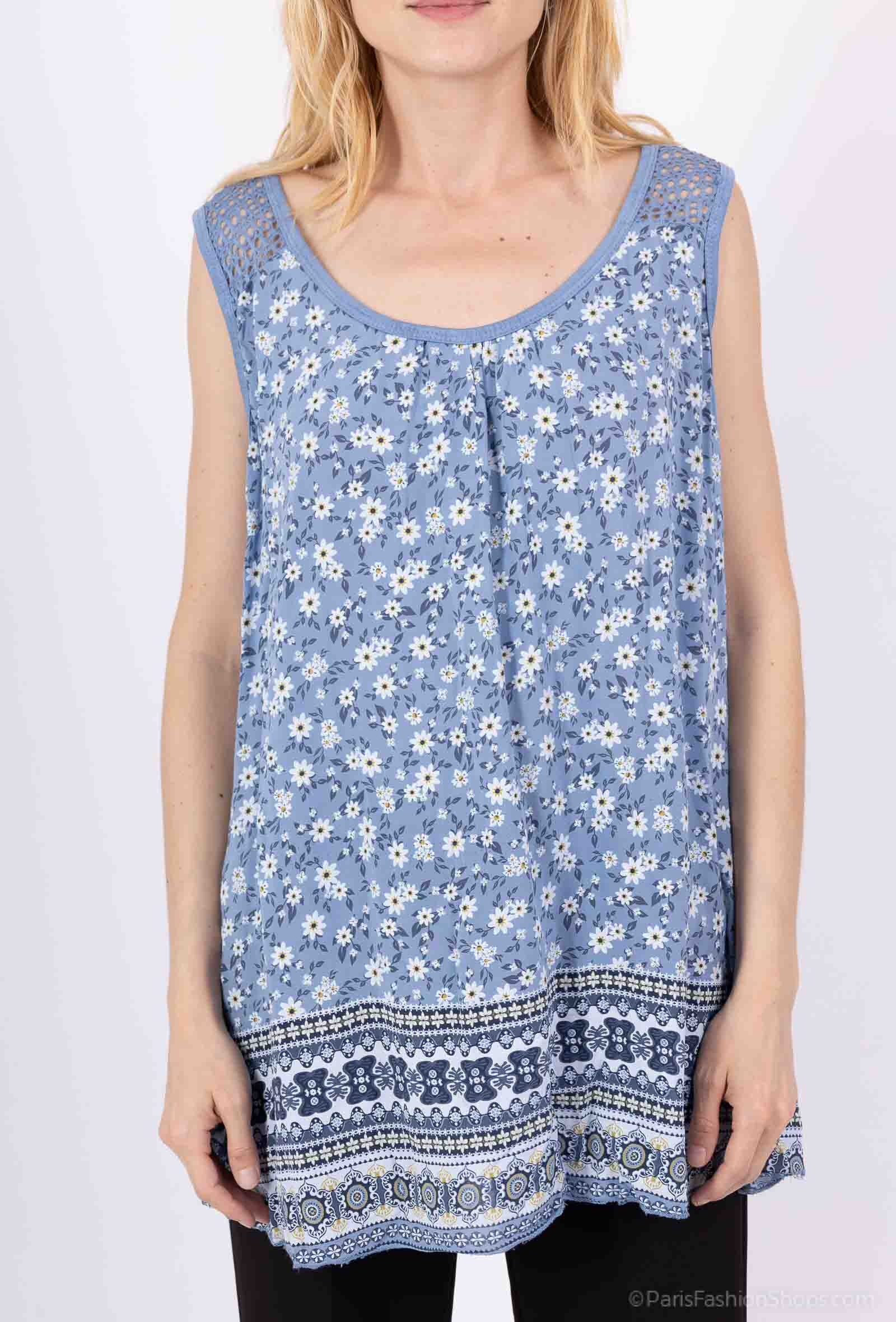 Wholesaler C'Belle - Floral printed tank top