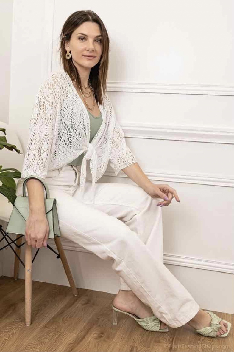 Wholesaler C'Belle - Pierced knotted top