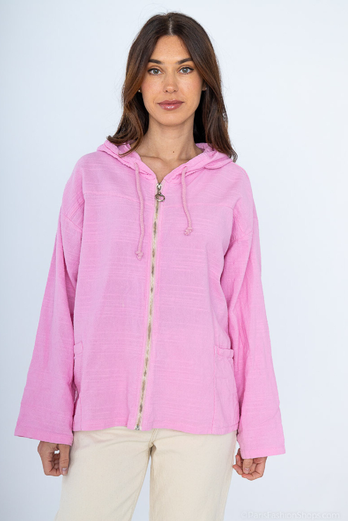 Wholesaler C'Belle - United vest with 2 front pockets with a linen zip Mix