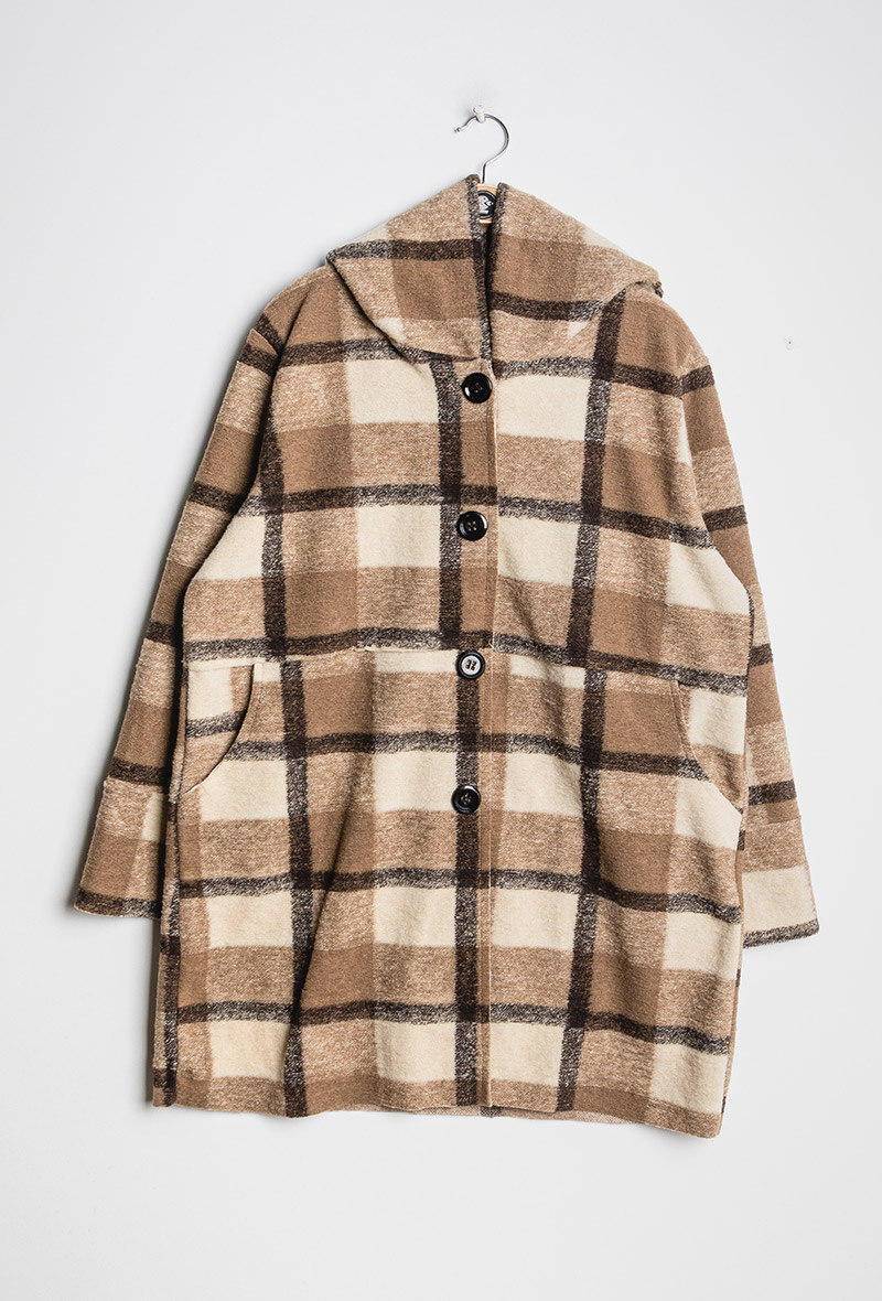 Grossiste C'Belle - Manteau à carreaux