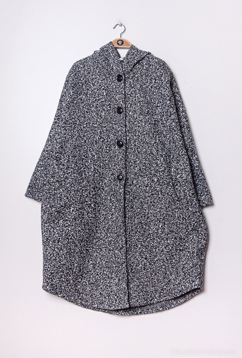 Großhändler C'Belle - Übergroße Jacke aus lockiger Wolle