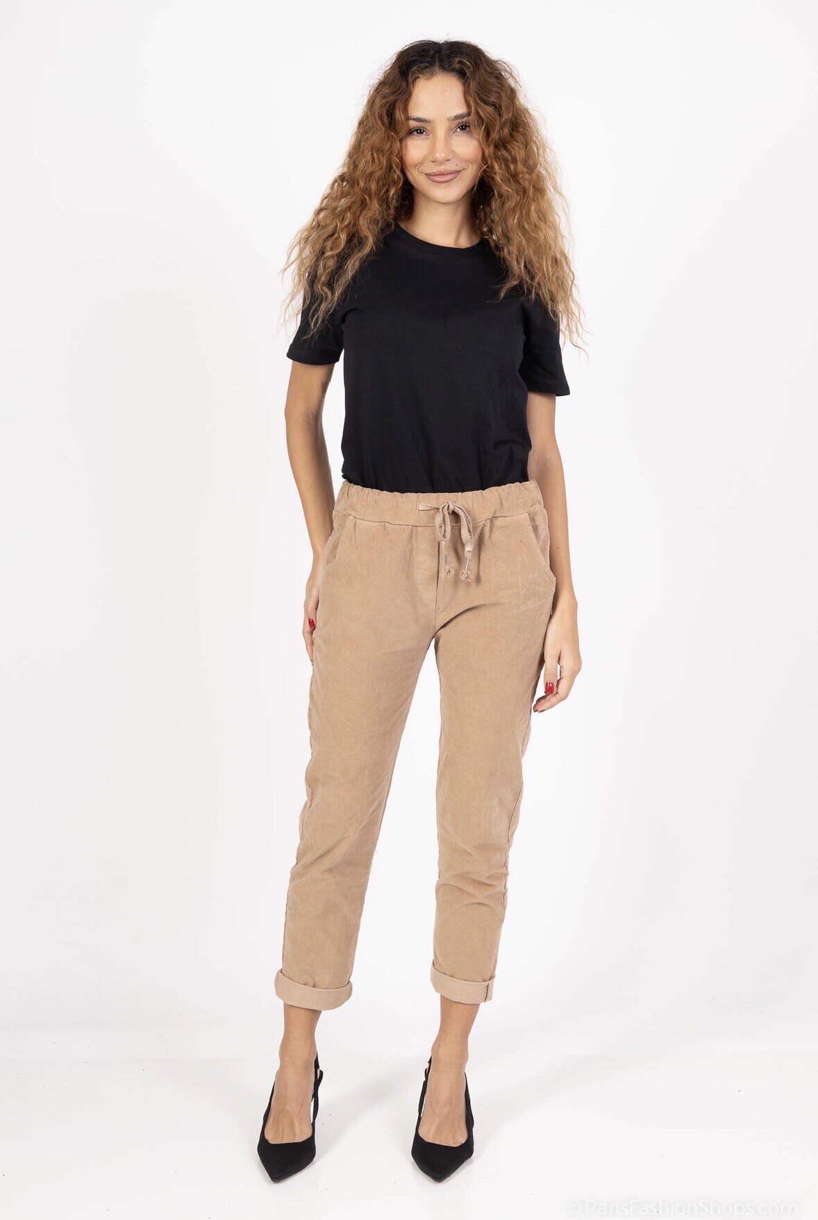 Grossiste C'Belle - Pantalon en velours côtelé