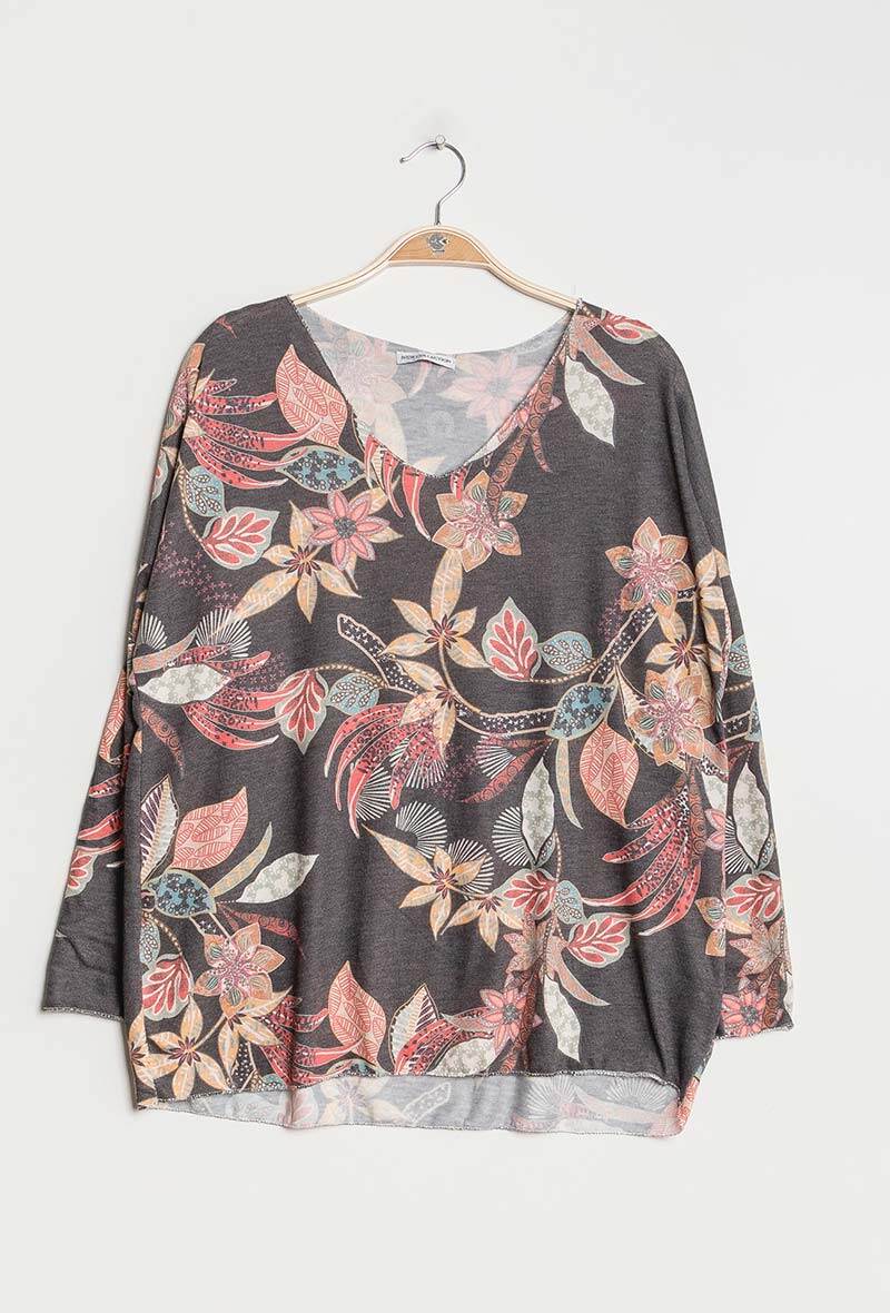 Grossiste C'Belle - Pull fin imprimé