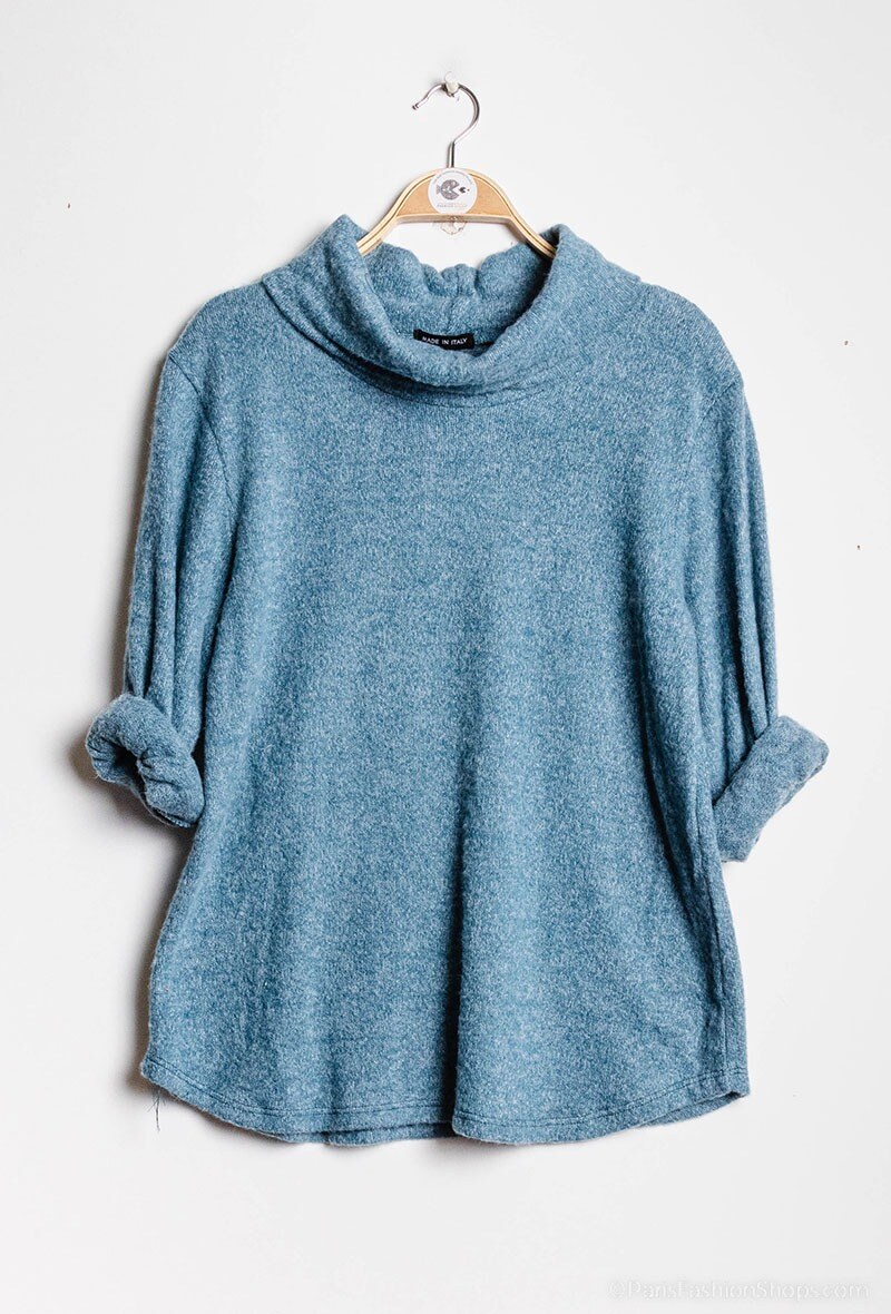 Grossiste C'Belle - Pull en maille à col roulé