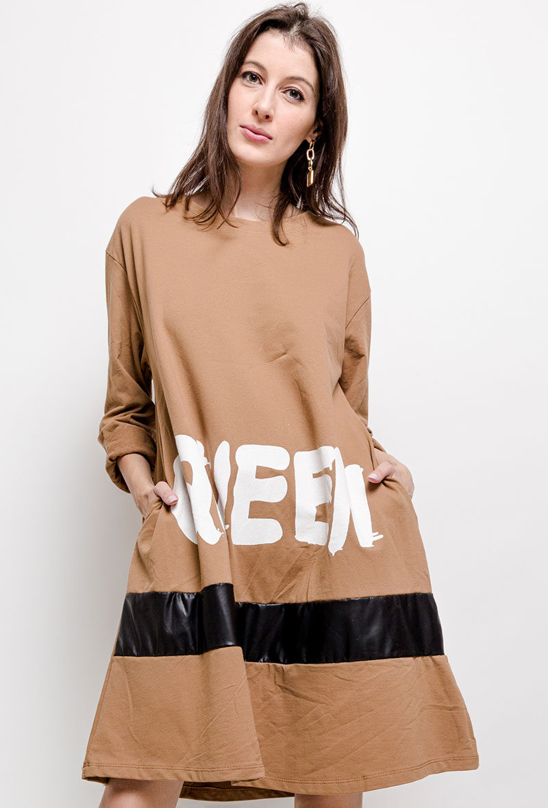 Grossiste C'Belle - Robe sweat QUEEN