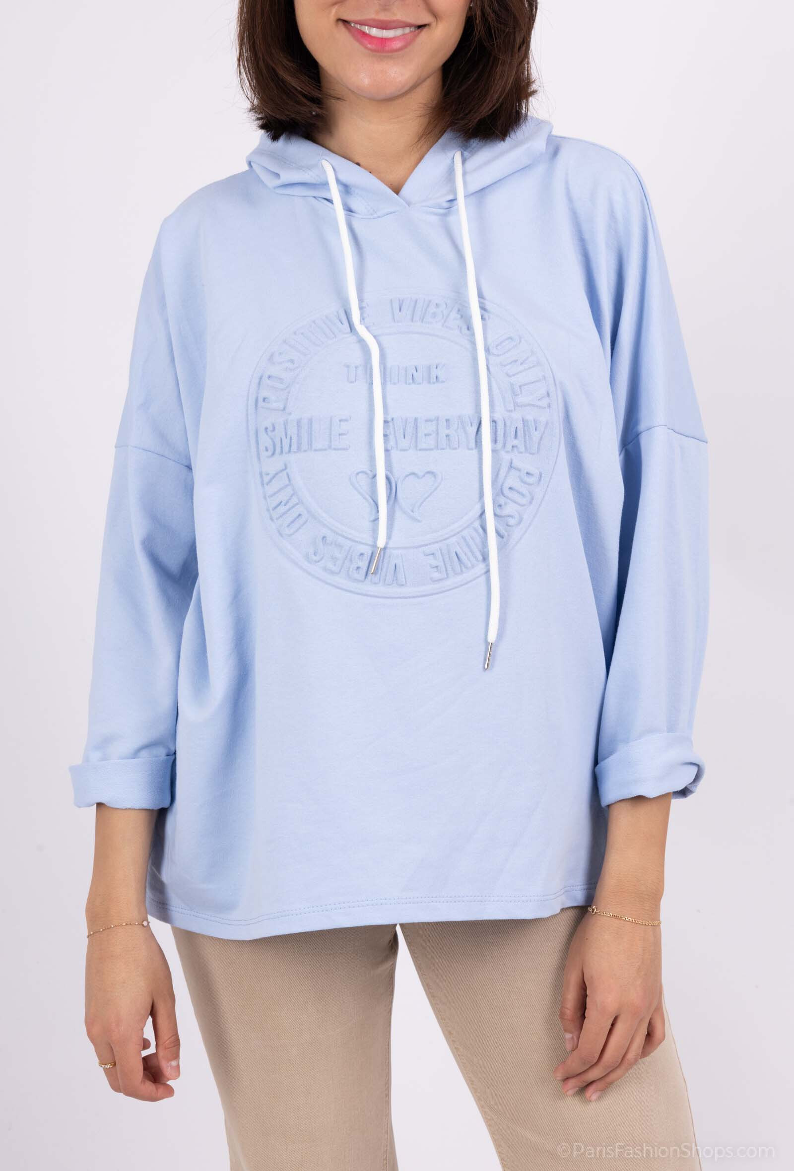 Wholesaler C'Belle - Printed sweatshirt with a hood
