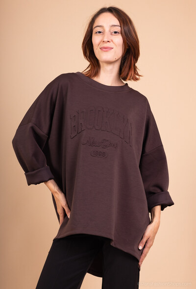 Grossiste C'Belle - Sweat long imprimé Grossiste C'Belle - Sweat long imprimé