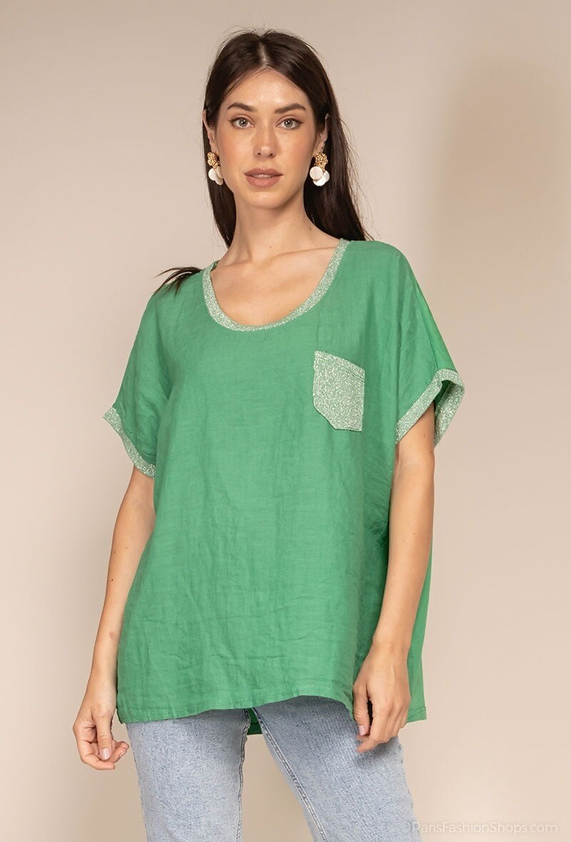 Wholesaler C'Belle - Sequined t-shirt