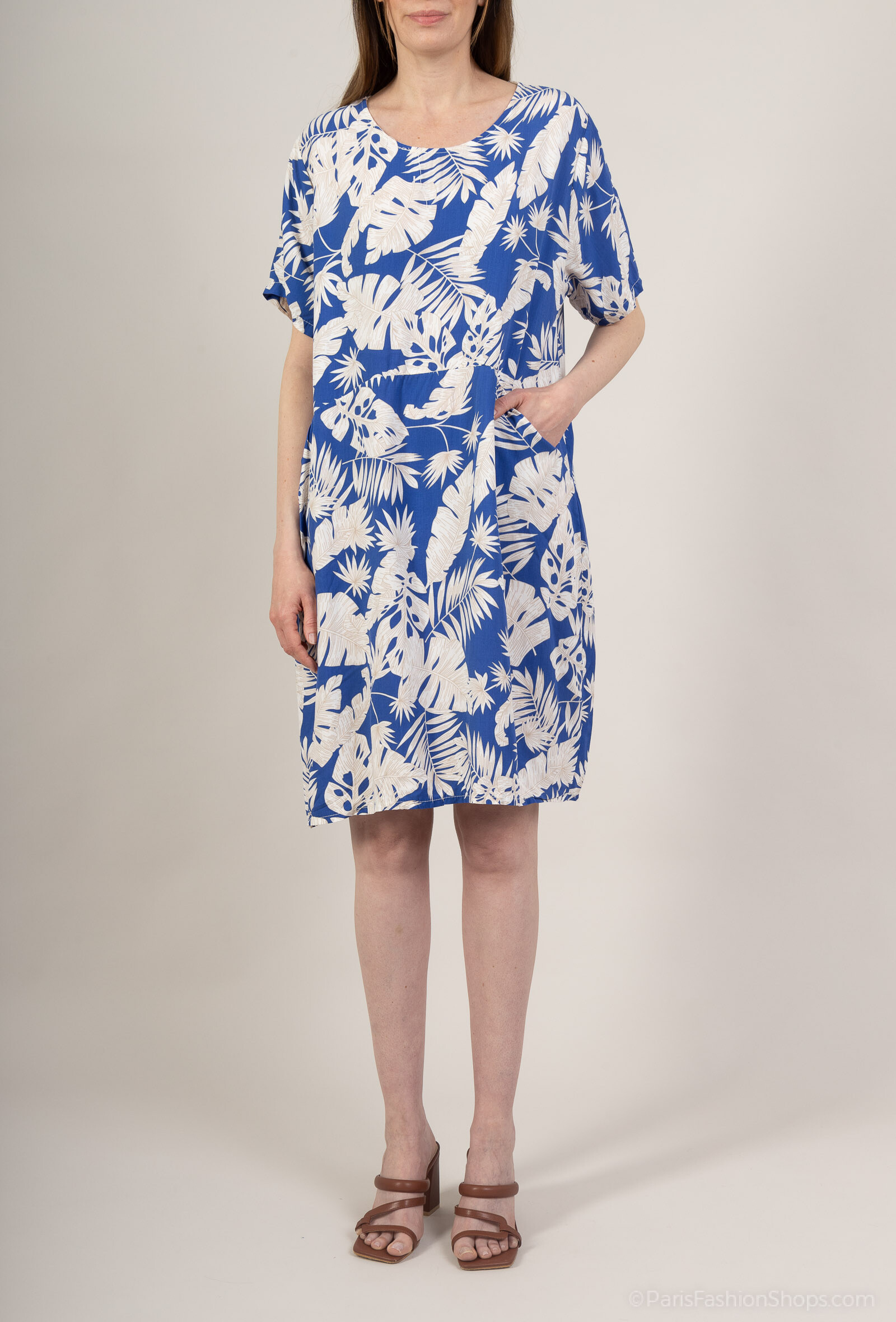 Wholesaler C'Belle - Flower printed tunic