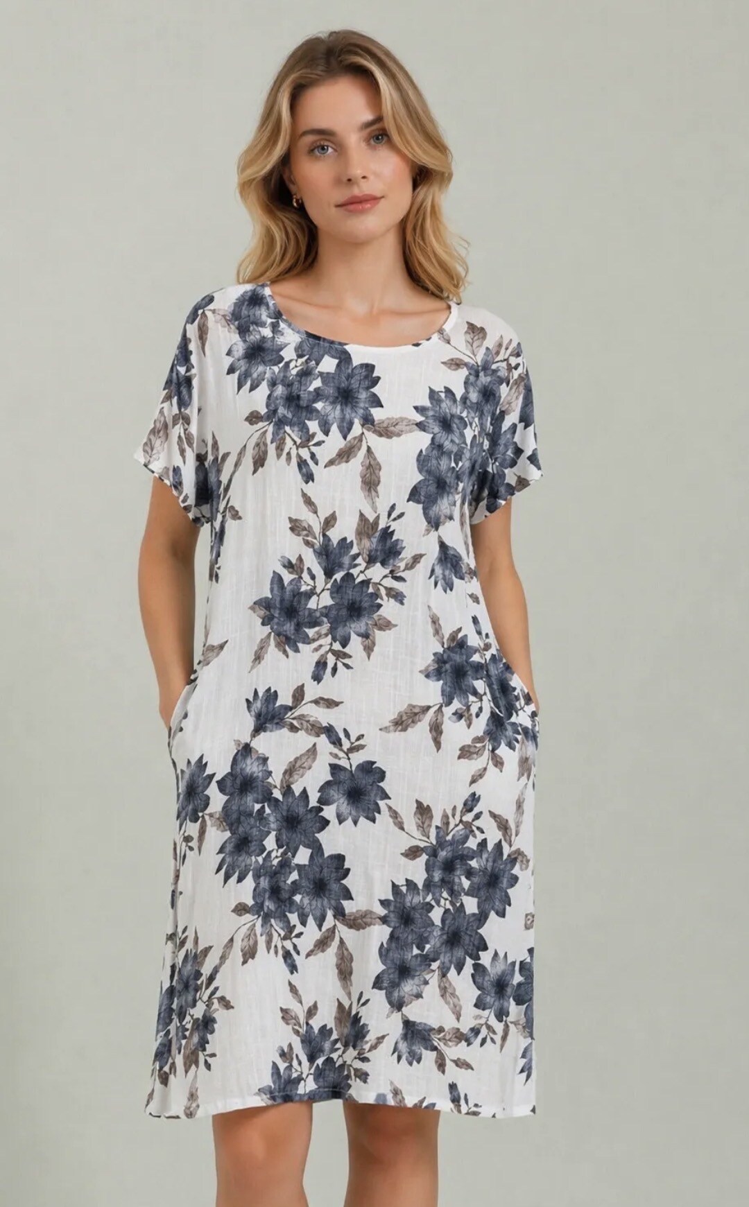 Grossiste C'Belle - ROBE IMPRIMÉE LONGUEUR 95CM TOUR DE POITRINE 60CM