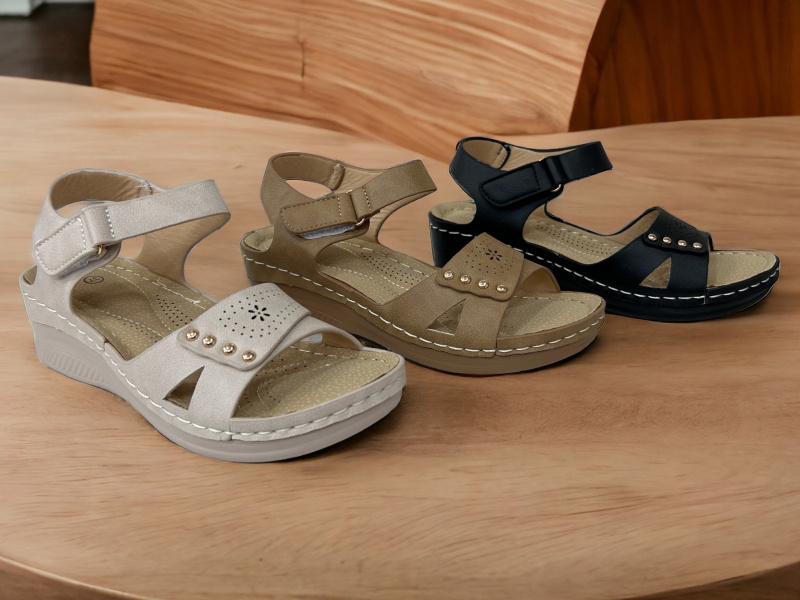 Großhändler C&C Chaussures - Komfortsandale für Damen