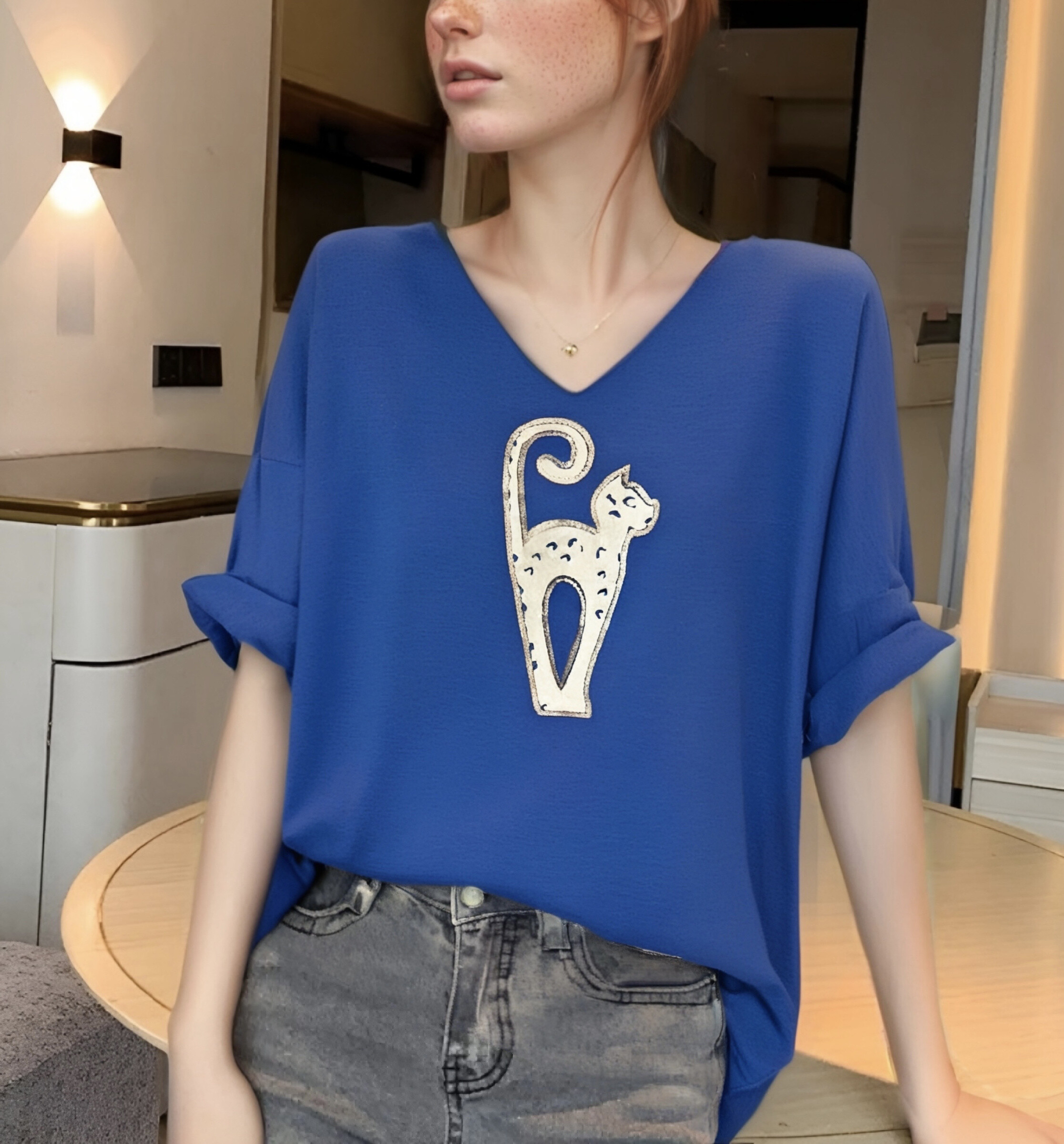 Wholesaler C.CONSTANTIA - Long sleeve t-shirt with face motif