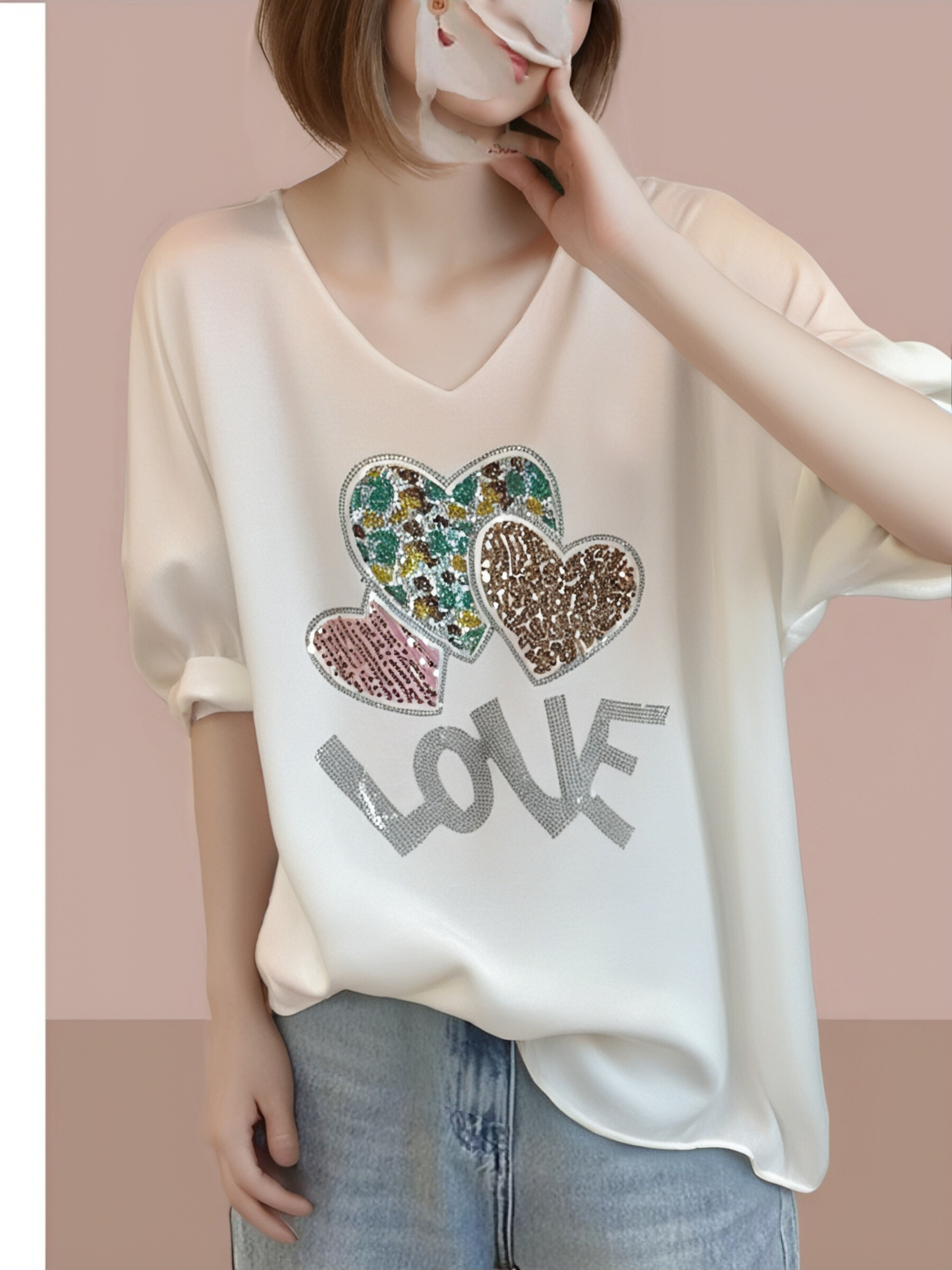 Wholesaler C.CONSTANTIA - Long sleeve t-shirt with face motif