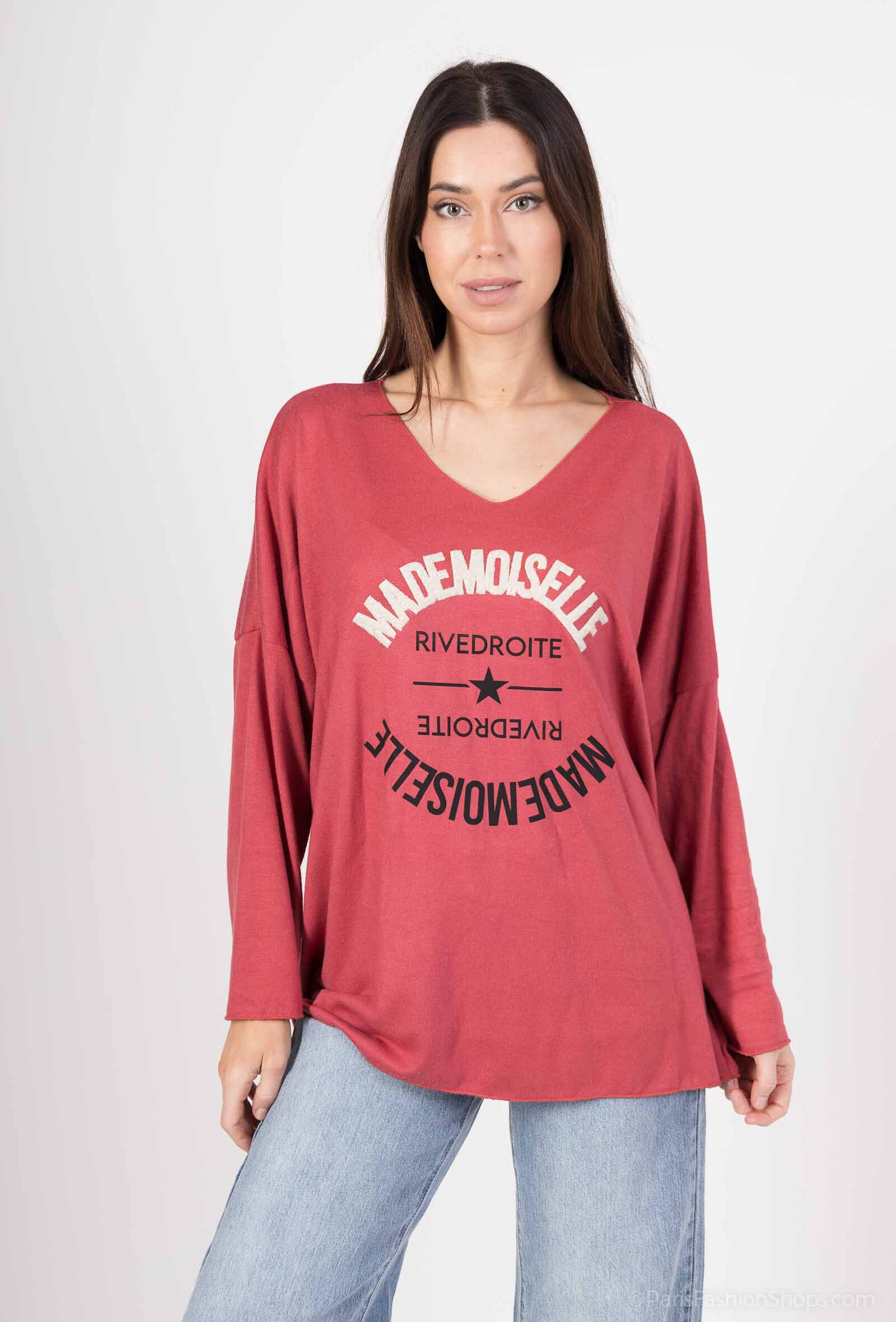 Wholesaler C.CONSTANTIA - Long sleeve t-shirt with face motif