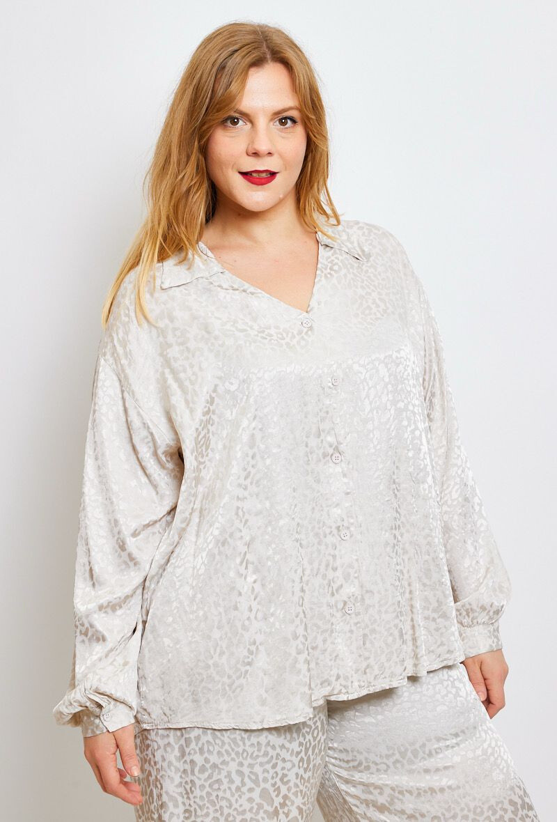 Grossiste C'MELODIE - Chemise Léopard Grande Taille