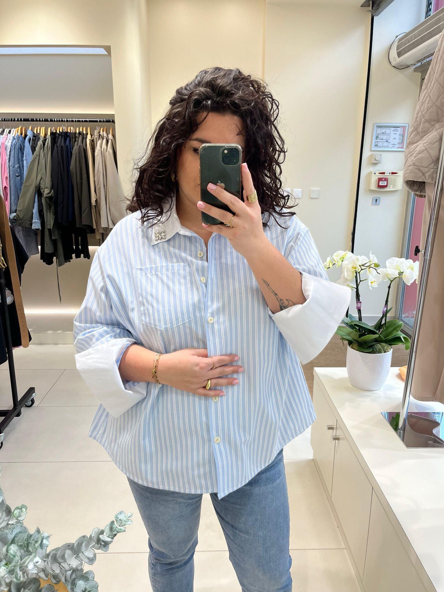 Grossiste C'MELODIE - Grande Taille Chemise Strass Fixe Élégante