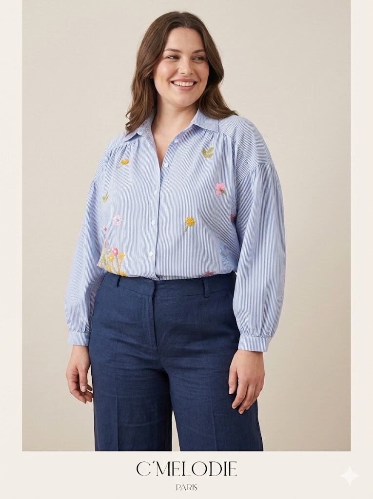 Chemise Colorée Manches Longues Paglie Pour Fille - Taille 158/164 - Modèle BI618 - Occasion Très Bon état