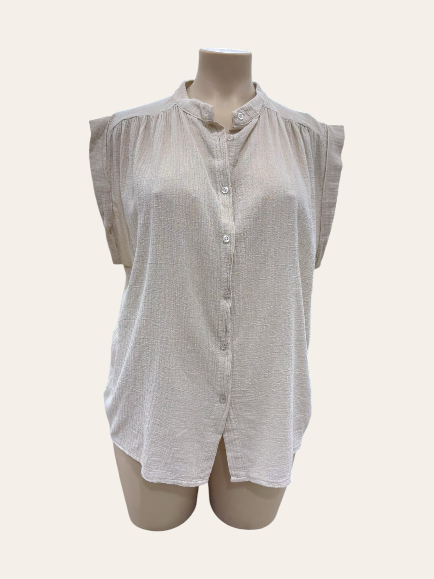 Mayorista C'MELODIE - Blusa ligera de gran tamaño con mangas cortas