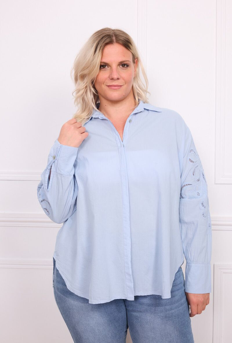Mayorista C'MELODIE - Camisa de manga bordada