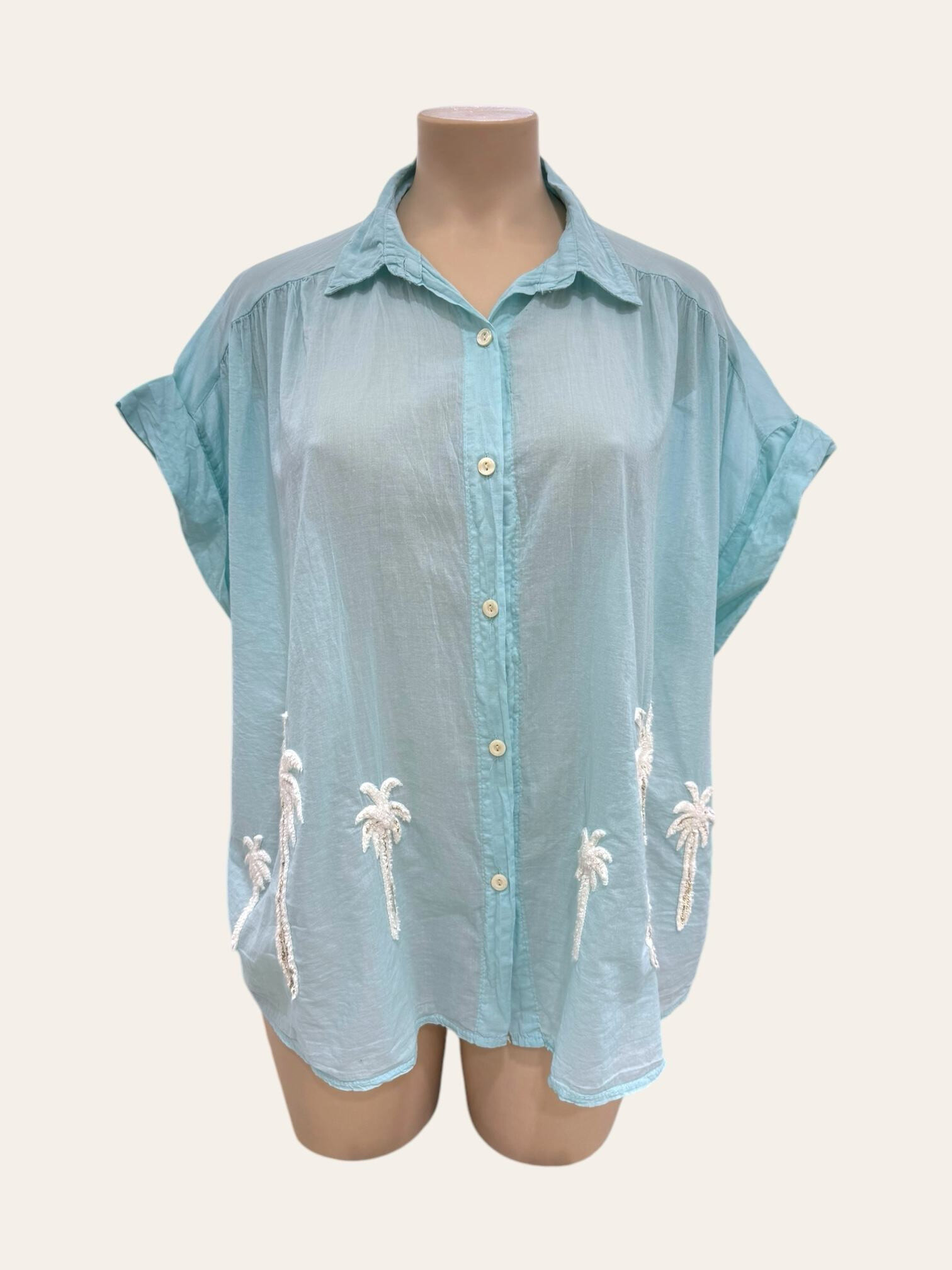 Grossiste C'MELODIE - Grande Taille Chemise légère brodée