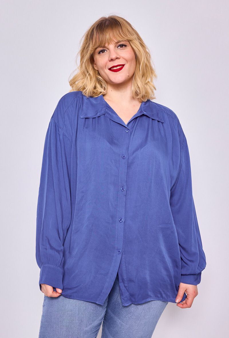 Grossiste C'MELODIE - Chemise en Viscose 100% - Grande Taille - Fabriquée en Italie