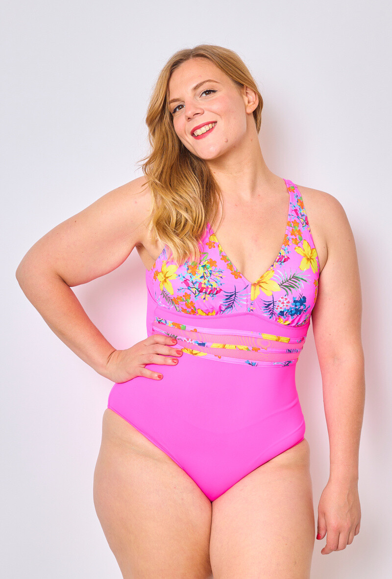 Grossiste C'MELODIE - Grande Taille Maillot de bain à motifs floraux