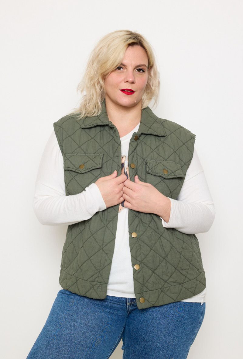 Wholesaler C'MELODIE - LARGE SIZE QUILTED VEST
