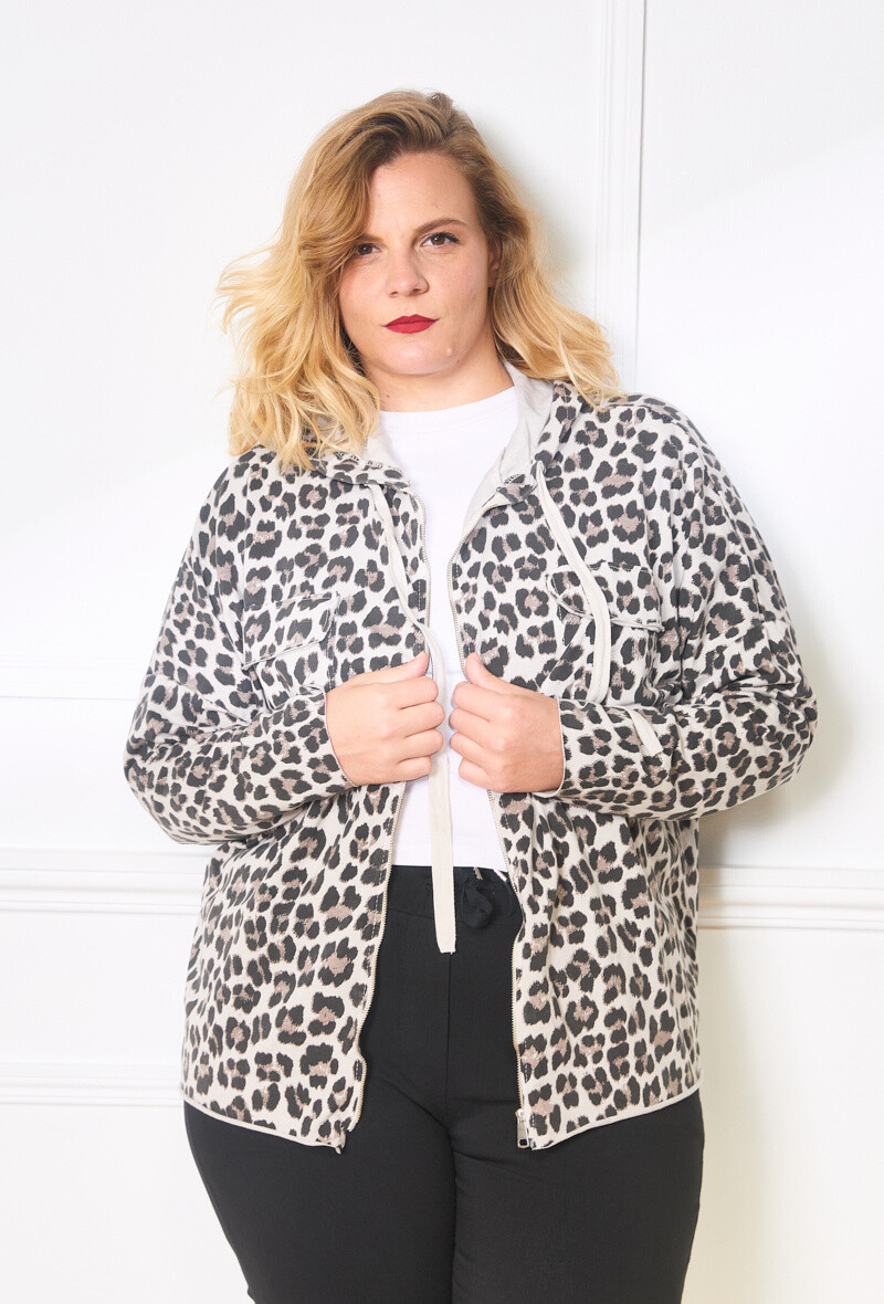 Großhändler C'MELODIE - Gedruckte Kapuzenjacke