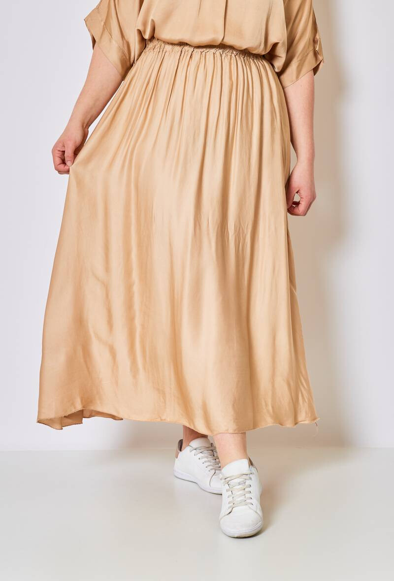 Mayorista C'MELODIE - Falda fluida de talla grande con cintura elástica