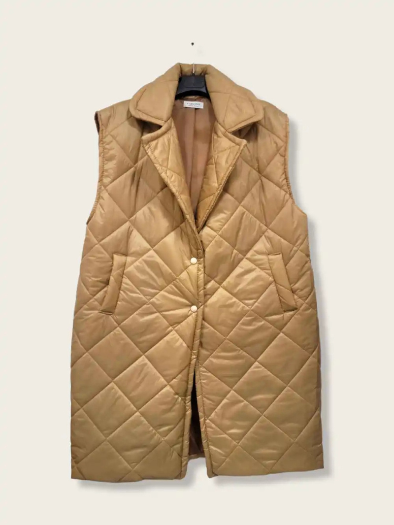 Grossiste C'MELODIE - 20382 Gilet matelassÃÂ© long sans manches