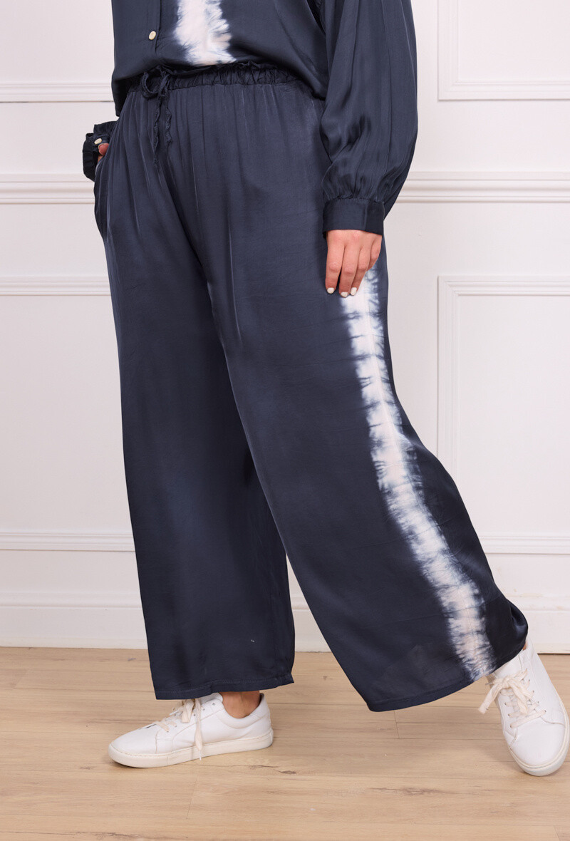 Wholesaler C'MELODIE - Large waist fluid pants with elastic waist