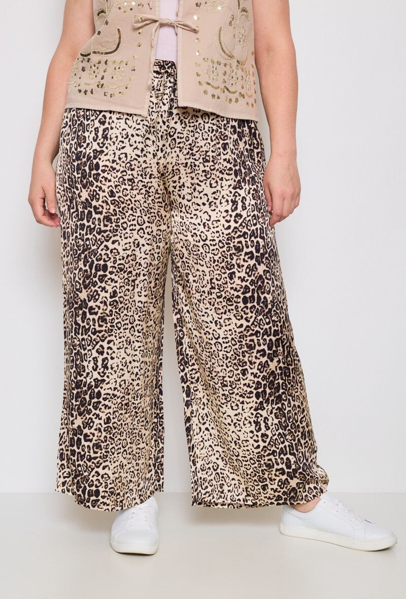 Großhändler C'MELODIE - Satin-Leopardenhose
