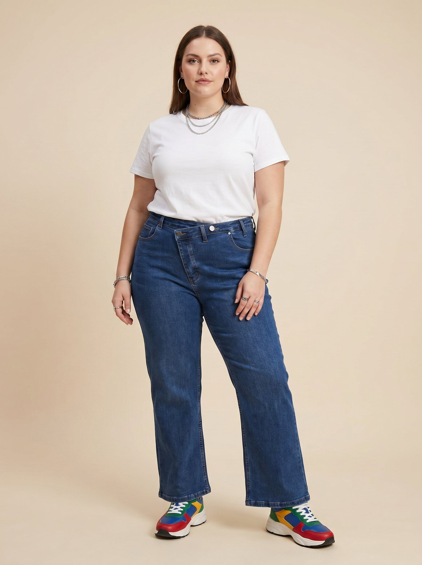 Wholesaler C'MELODIE - Plus Size Straight Leg Jeans