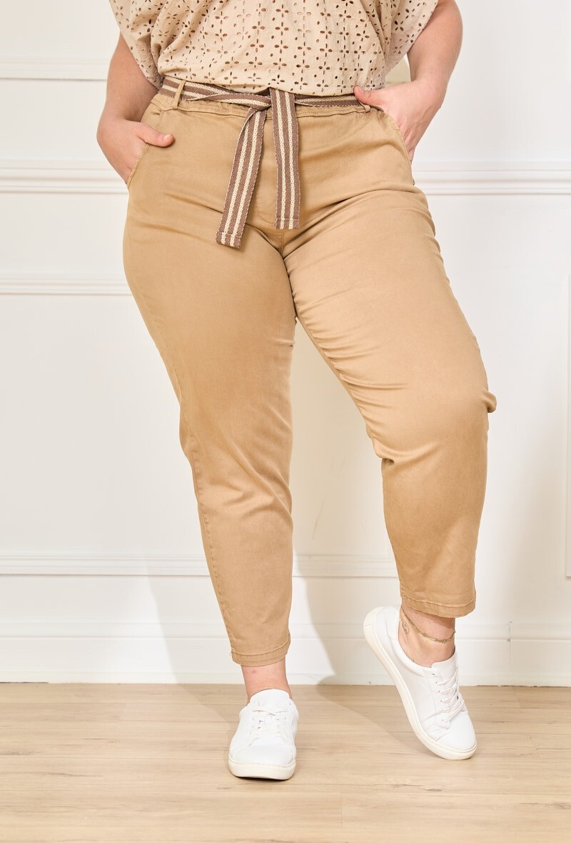 Großhändler C'MELODIE - Gebogene Gürtelhose