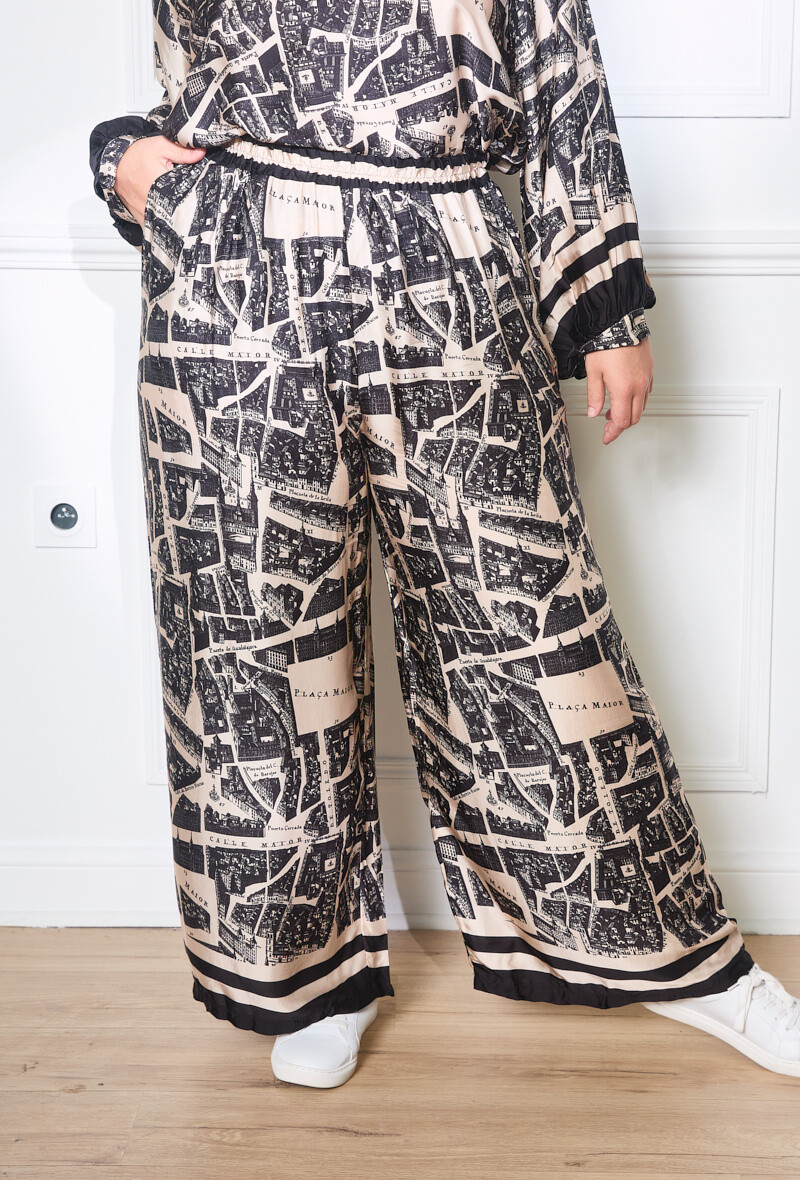 Großhändler C'MELODIE - Großer Hosen Palazzo Chic Print