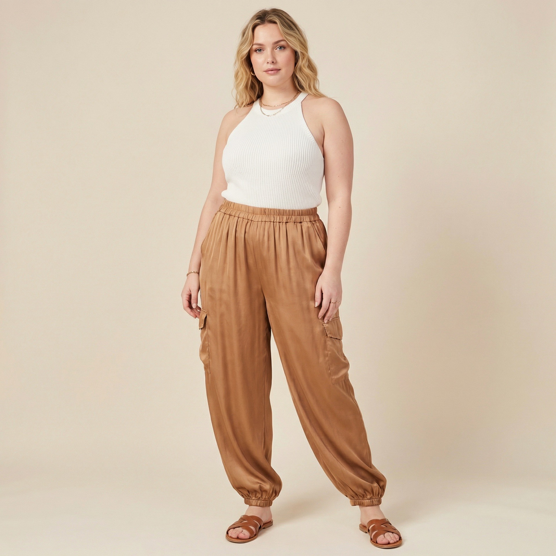 Mayorista C'MELODIE - Pantalones de carga chic femeninos