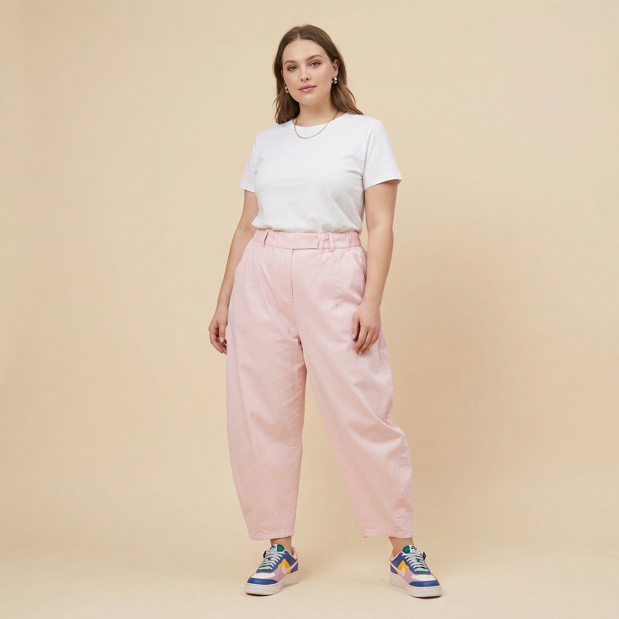 Grossiste C'MELODIE - Pantalon soyeux, coupe ballon(bouffon) Grande Taille