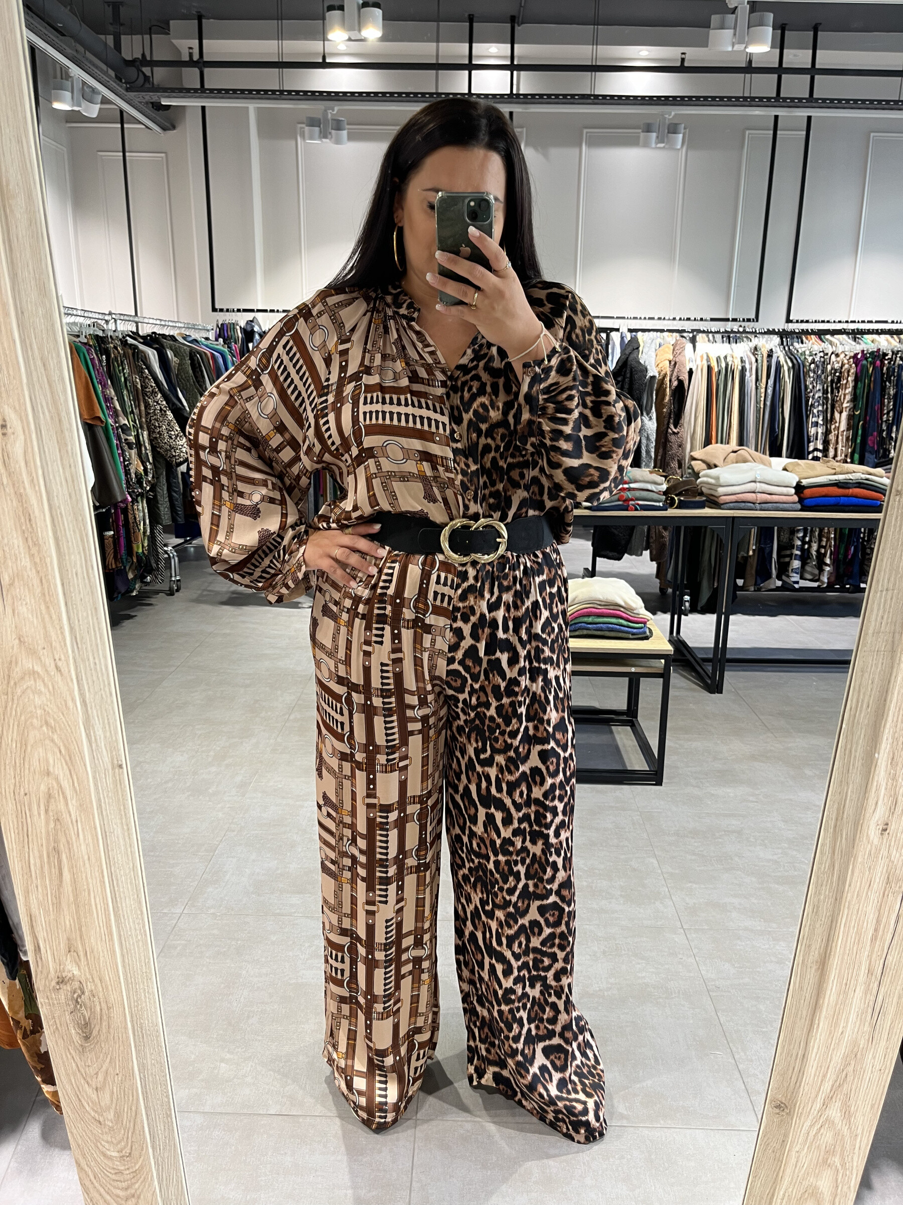 Grossiste C'MELODIE - Pantalon Large Imprimé Chic