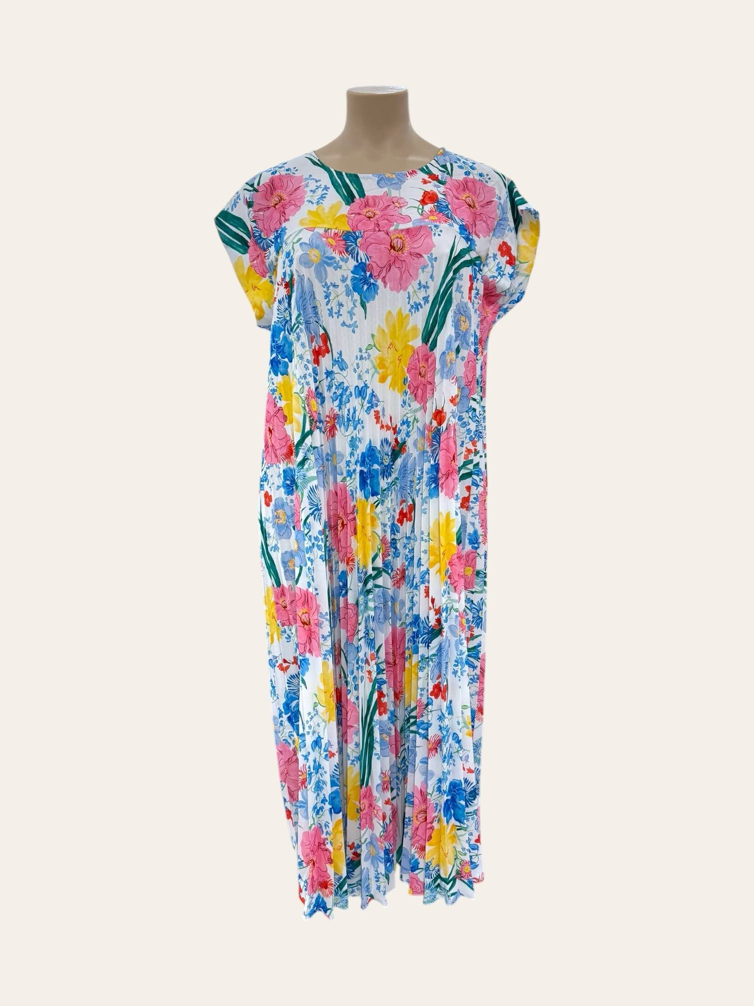 Grossiste C'MELODIE - Grande Taille Robe maxi à manches courtes