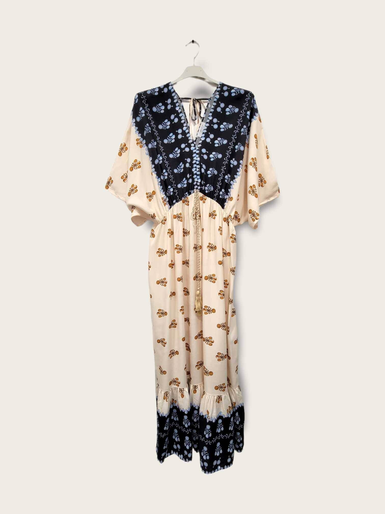 Mayorista C'MELODIE - Vestido Fluido Talla Grande con Mangas Anchas